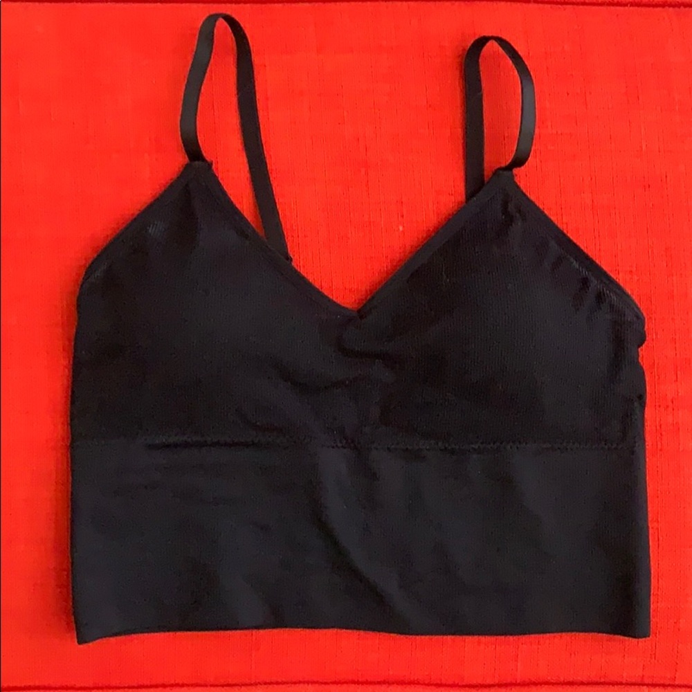 Skinny girl black and grey cami-sports bras